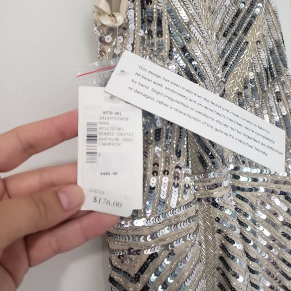 Sparkly Beaded White Dress- BRAND NEW - Picture 3 of 4